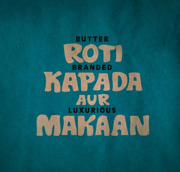 Butter Roti Branded Kapada Aur Luxurious Makaan Poster