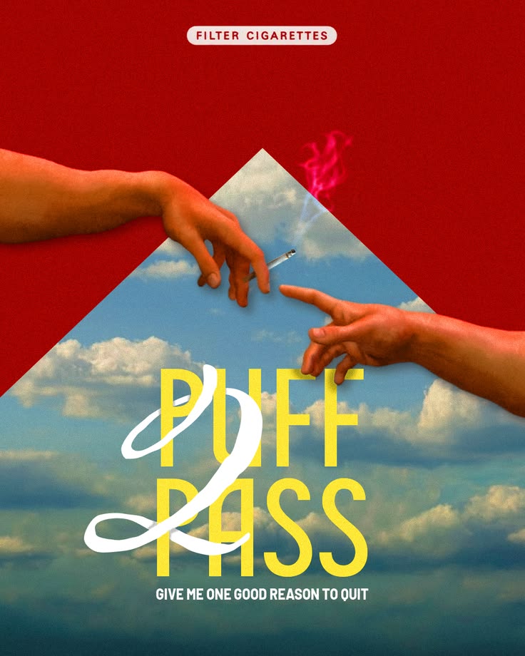 Puff 2 Pass - Renaissance Cigarette Pop Art Poster